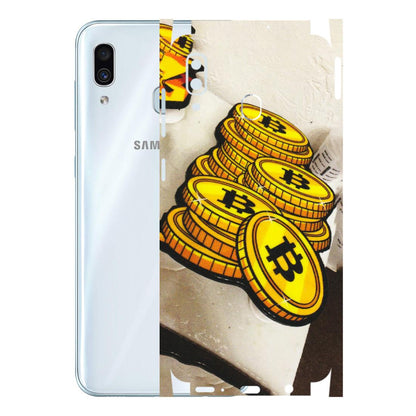 Samsung A/S Series Phone Skins (All Models) - Billionaire Bitcoin Collection - Matte Finish (M-92) Samsung Galaxy A30