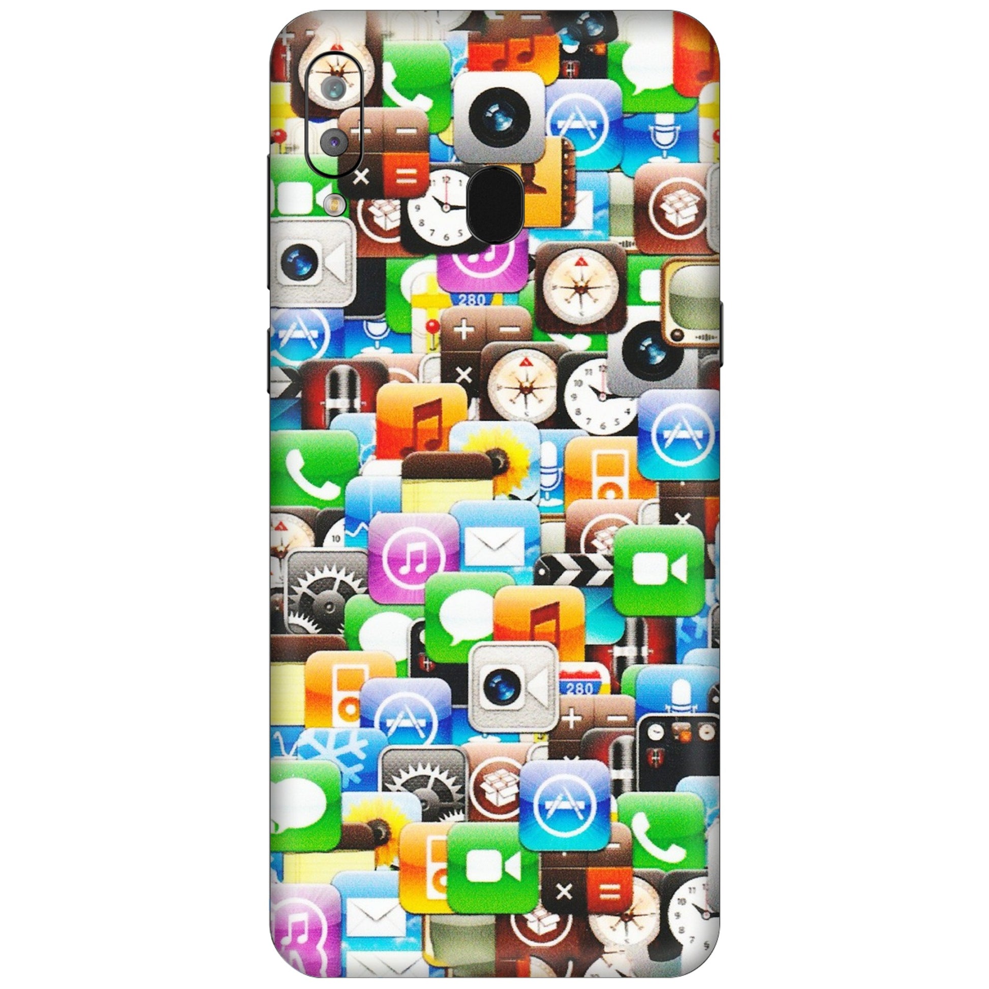 Samsung A/S Series Phone Skins (All Models) - All Apple Icons - Matte Finish (M-93) Samsung Galaxy A30