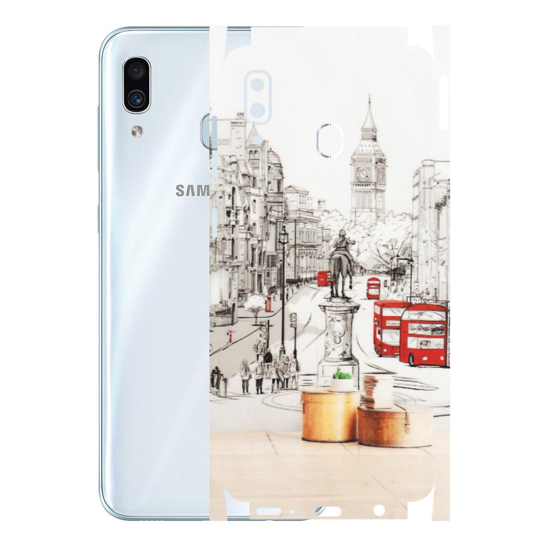 Samsung A/S Series Phone Skins (All Models) - London Street - Transparent Finish (T-02) Samsung Galaxy A30