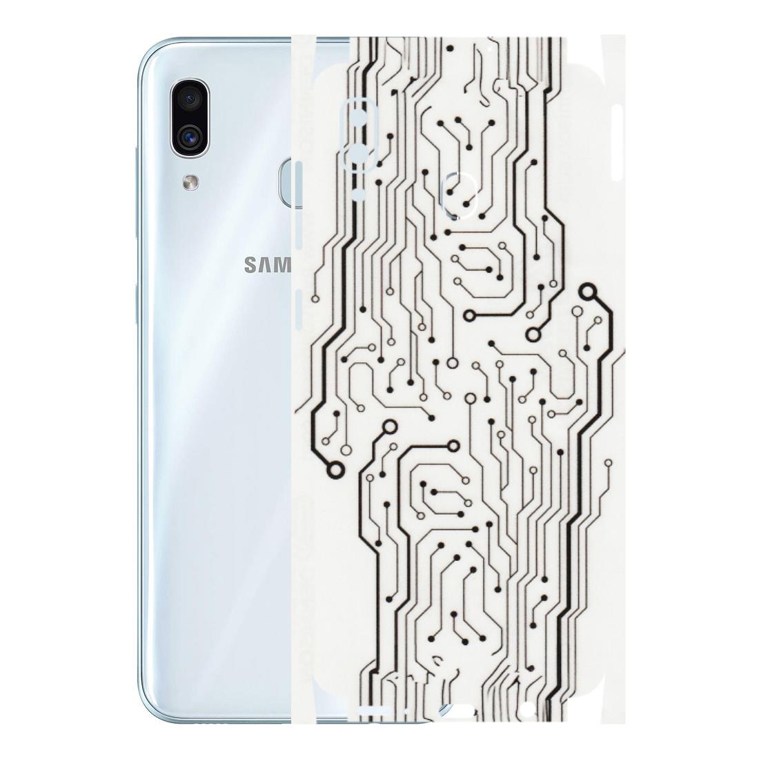 Samsung A/S Series Phone Skins (All Models) - Tech Circuits - Transparent Finish (T-03) Samsung Galaxy A30