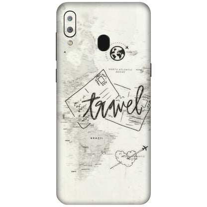 Samsung A/S Series Phone Skins (All Models) - Travel Ticket - Transparent Finish (T-06) Samsung Galaxy A30