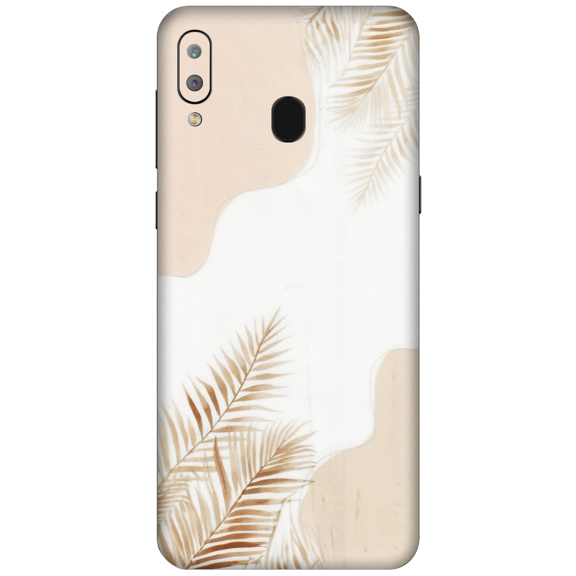 Samsung A/S Series Phone Skins (All Models) - Gold Petals Abstract - Transparent Finish (T-08) Samsung Galaxy A30