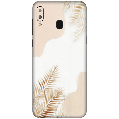 Samsung A/S Series Phone Skins (All Models) - Gold Petals Abstract - Transparent Finish (T-08) Samsung Galaxy A30