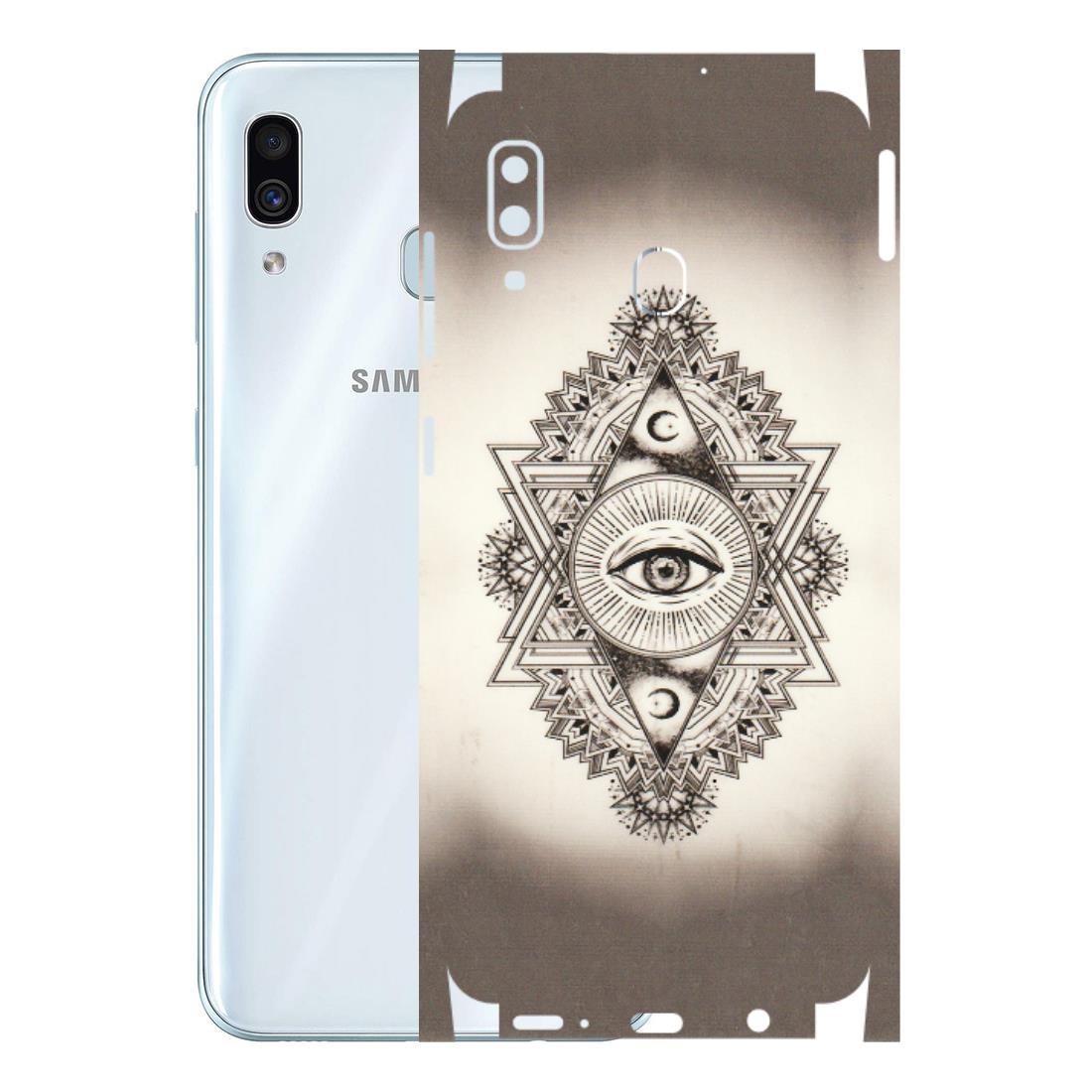 Samsung A/S Series Phone Skins (All Models) - Illuminati Great Eye - Transparent Finish (T-14) Samsung Galaxy A30