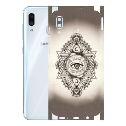 Samsung A/S Series Phone Skins (All Models) - Illuminati Great Eye - Transparent Finish (T-14) Samsung Galaxy A30
