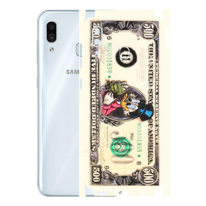 Samsung A/S Series Phone Skins (All Models) - Five Hundred Dollar Duck - Transparent Finish (T-15) Samsung Galaxy A30