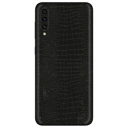 Samsung A/S Series Phone Skins (All Models) - Snake Leather Black - 3D Embossed Finish (L-107) Samsung Galaxy A30s