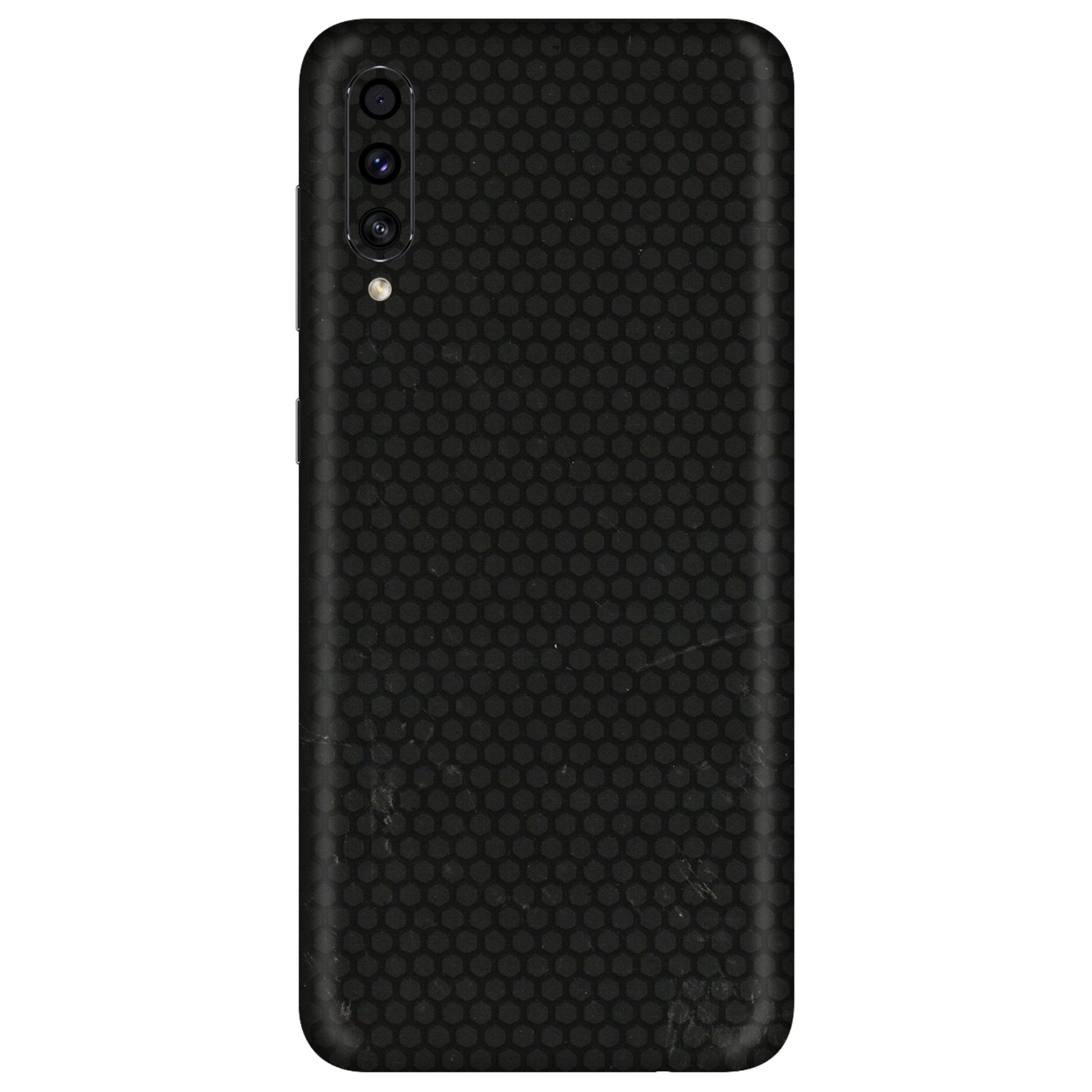 Samsung A/S Series Phone Skins (All Models) - Black honeycomb - 3D Embossed Finish (L-114) Samsung Galaxy A30s