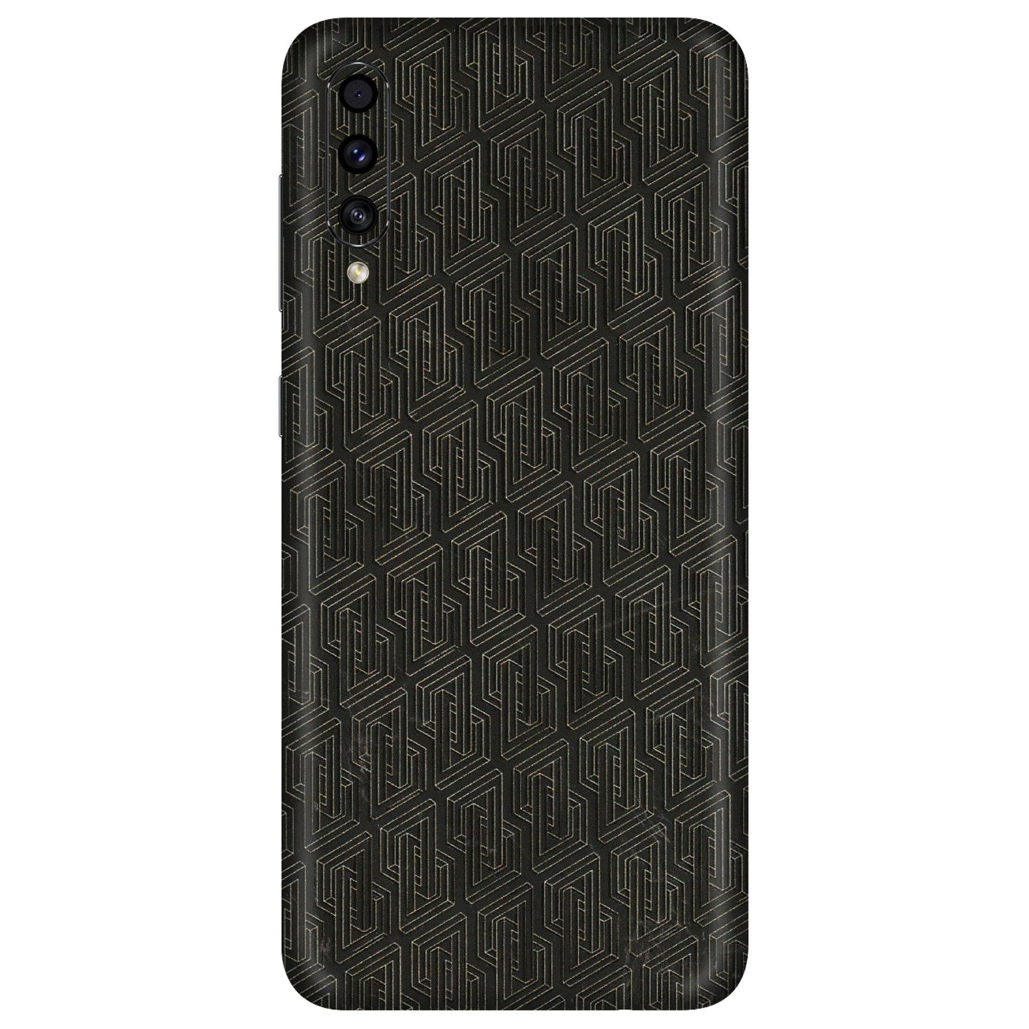 Samsung A/S Series Phone Skins (All Models) - Black Abstract Pattern - 3D Embossed Finish (L-117) Samsung Galaxy A30s