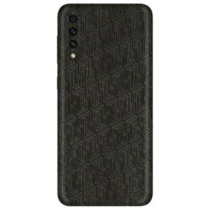 Samsung A/S Series Phone Skins (All Models) - Black Abstract Pattern - 3D Embossed Finish (L-117) Samsung Galaxy A30s