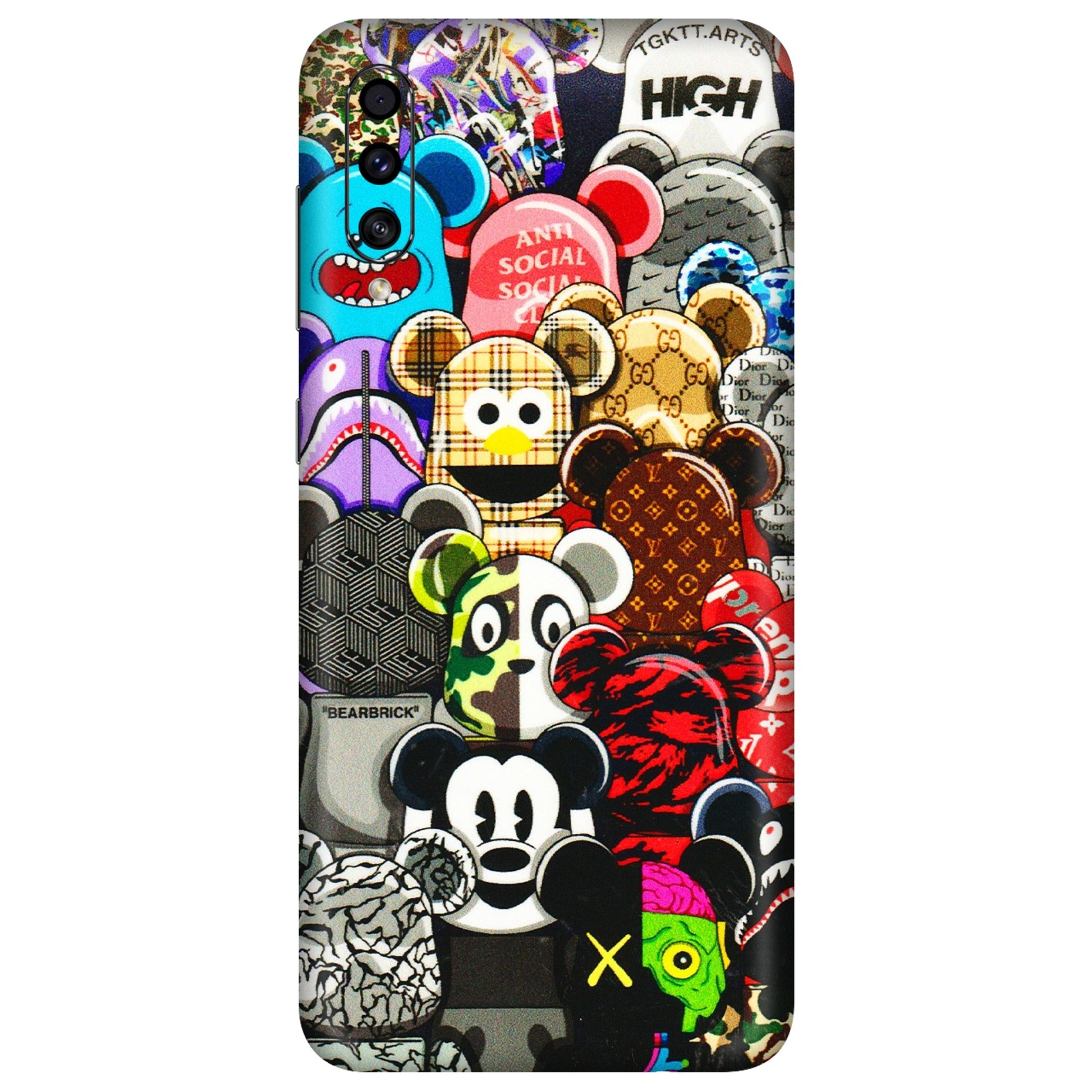 Samsung A/S Series Phone Skins (All Models) - More Mickey Mouses - 3D Embossed Finish (L-118) Samsung Galaxy A30s