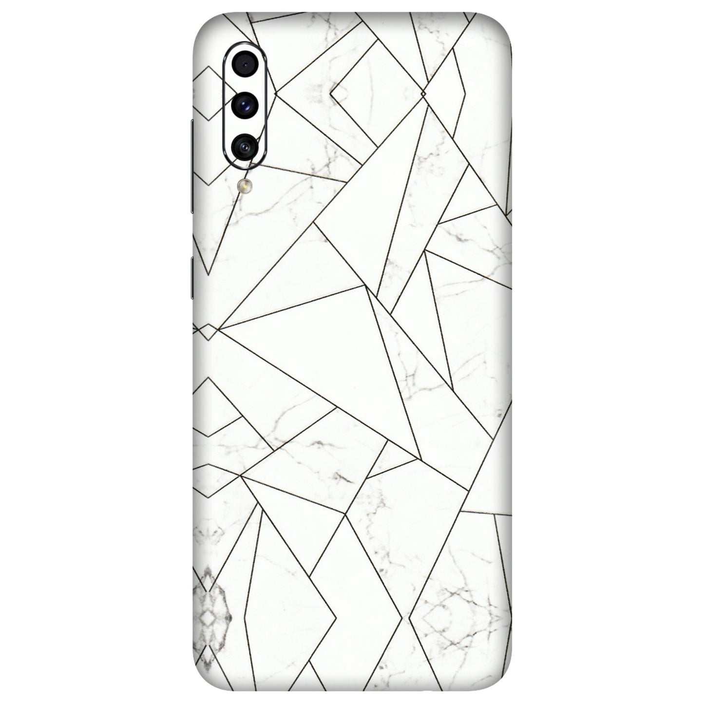 Samsung A/S Series Phone Skins (All Models) - Luxury White Marble Effect - 3D Embossed Finish (L-168) Samsung Galaxy A30s