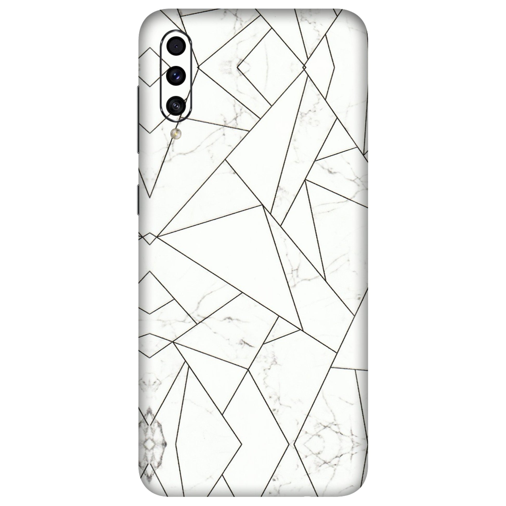 Samsung A/S Series Phone Skins (All Models) - Luxury White Marble Effect - 3D Embossed Finish (L-168) Samsung Galaxy A30s