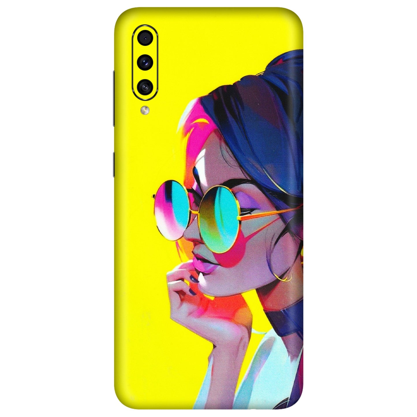 Samsung A/S Series Phone Skins (All Models) - Bold Stylish Girl - 3D Embossed Finish (L-222) Samsung Galaxy A30s