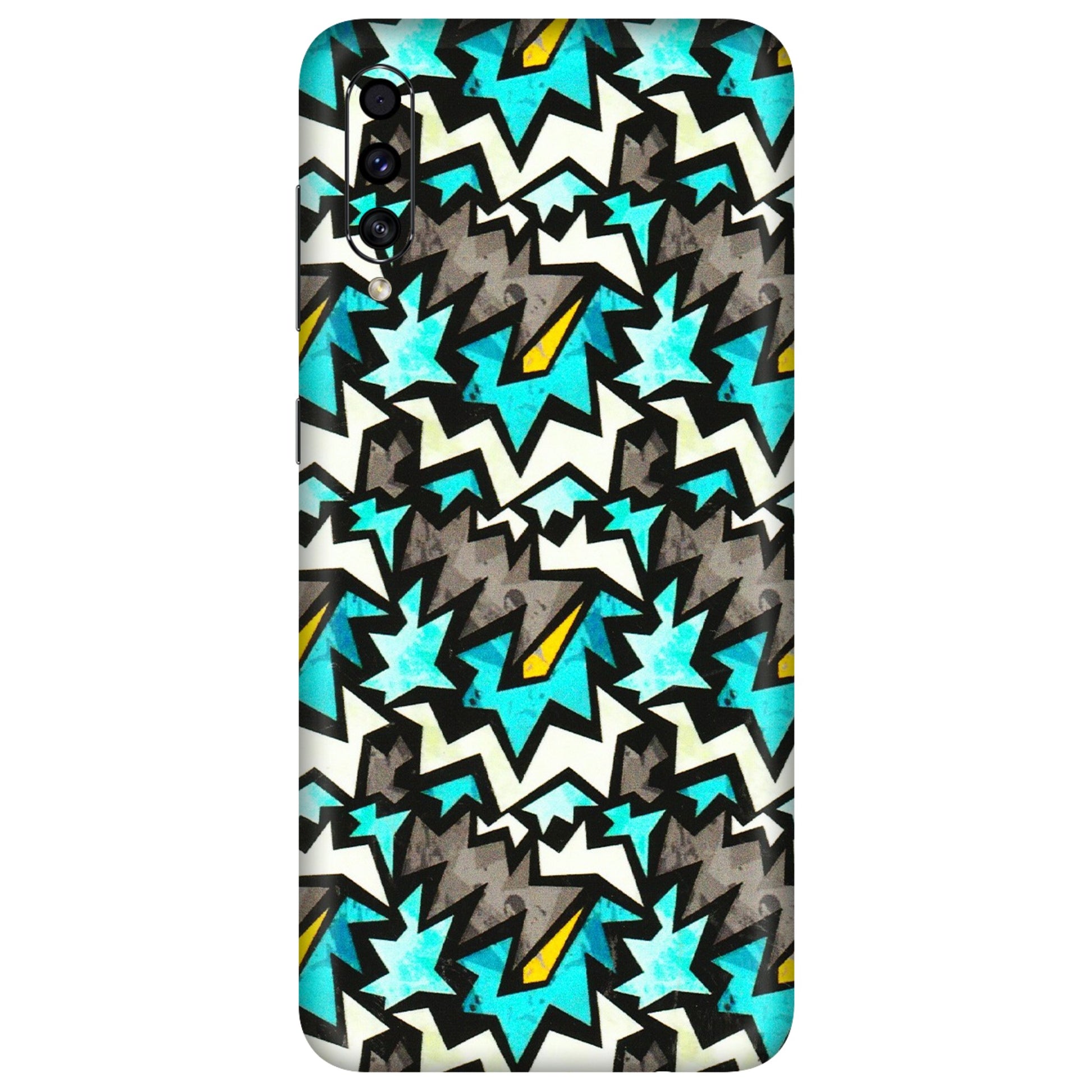 Samsung A/S Series Phone Skins (All Models) - Funky Zig Zag - 3D Embossed Finish (L-223) Samsung Galaxy A30s