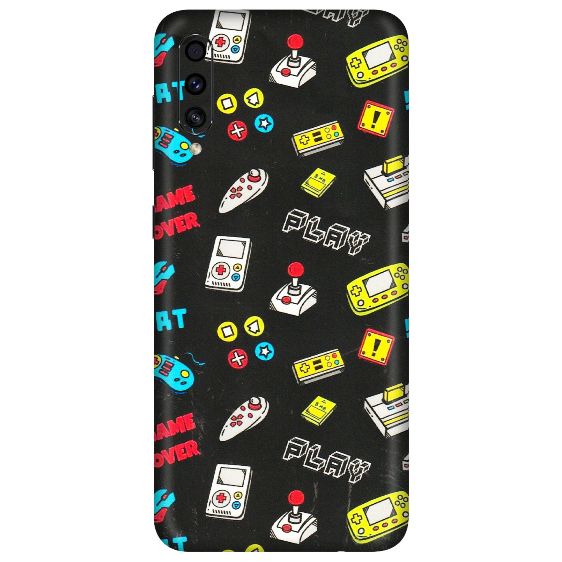 Samsung A/S Series Phone Skins (All Models) - Gaming Doodles - 3D Embossed Finish (L-224) Samsung Galaxy A30s