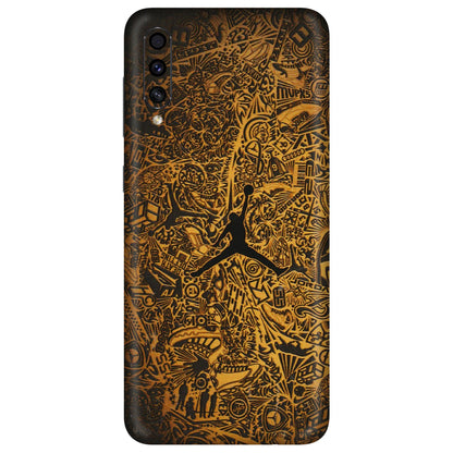 Samsung A/S Series Phone Skins (All Models) - Premium Gold Basketball Player - 3D Embossed Finish (L-236) Samsung Galaxy A30s