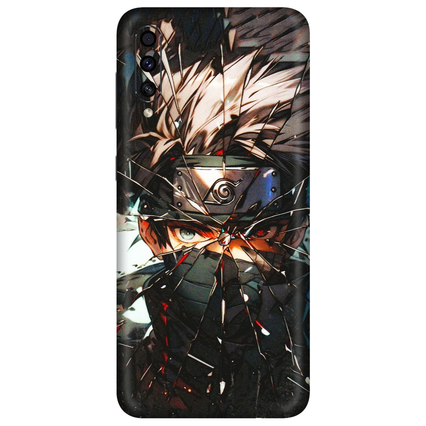 Samsung A/S Series Phone Skins (All Models) - Kakashi Shattered Glass Effect - 3D Embossed Finish (L-237) Samsung Galaxy A30s