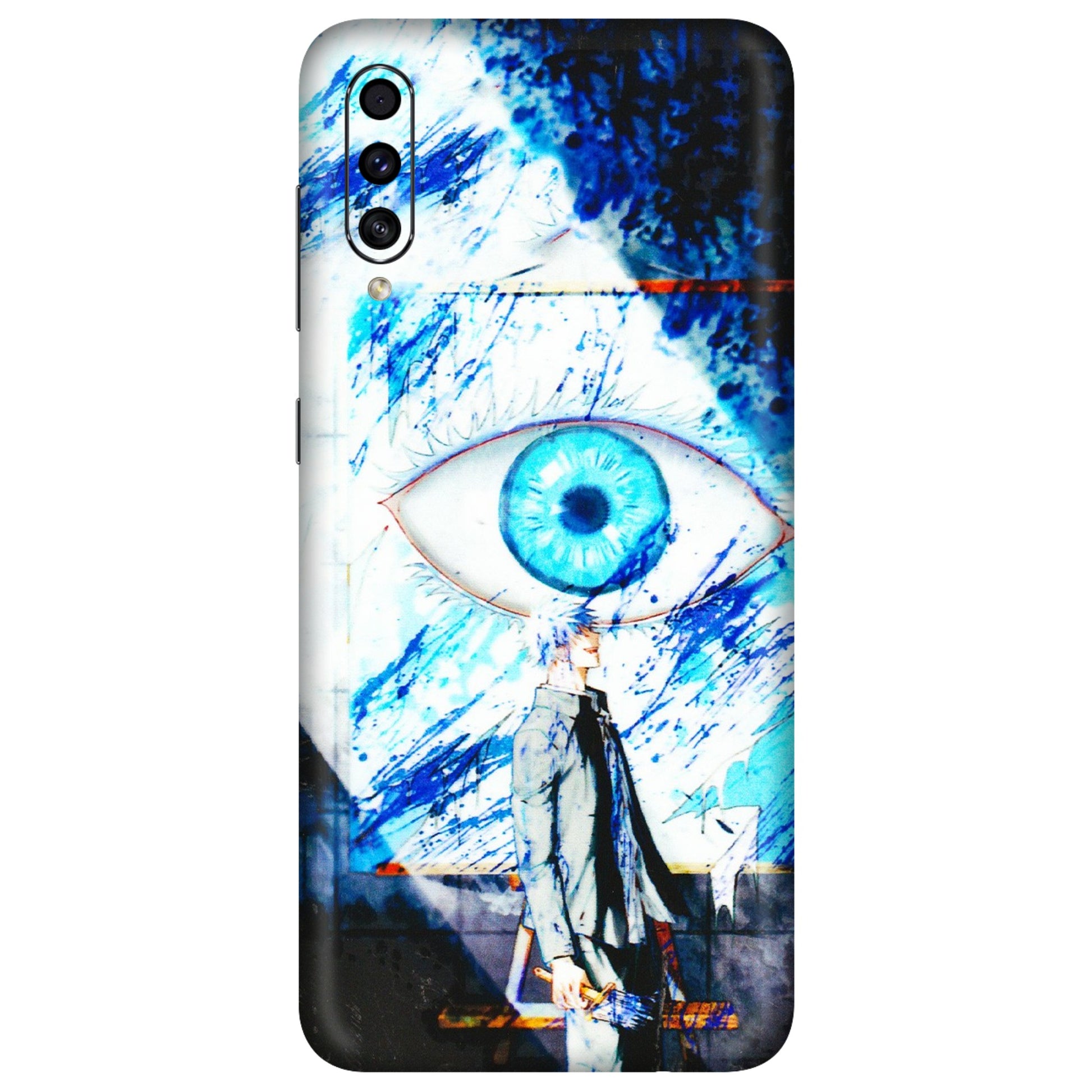 Samsung A/S Series Phone Skins (All Models) - Gojo Satoru evil eye - 3D Embossed Finish (L-239) Samsung Galaxy A30s