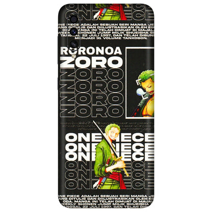 Samsung A/S Series Phone Skins (All Models) - One Piece Zoro - 3D Embossed Finish (L-250) Samsung Galaxy A30s