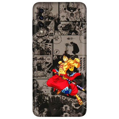 Samsung A/S Series Phone Skins (All Models) - One Piece Rocket Punch Manga - 3D Embossed Finish (L-25) Samsung Galaxy A30s