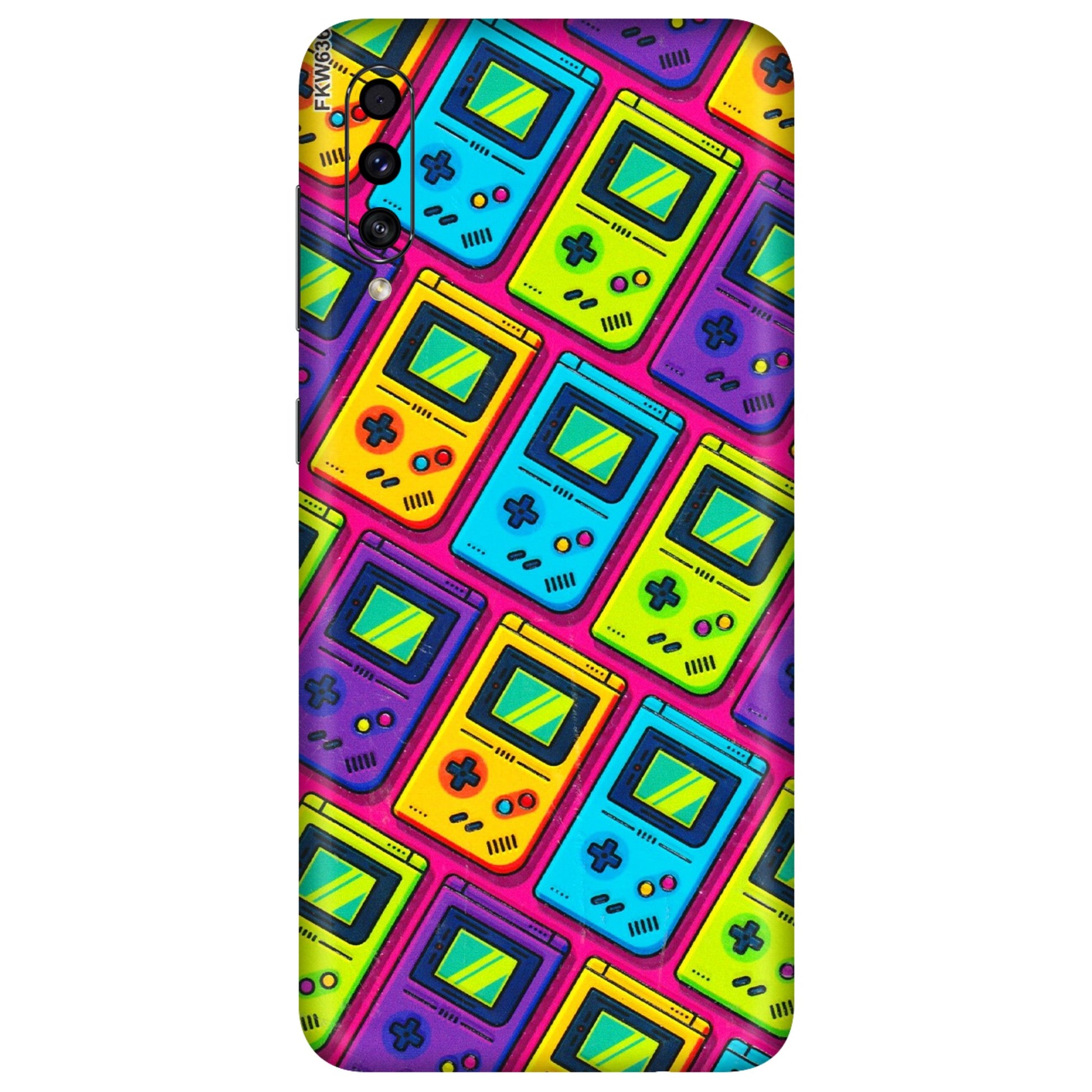 Samsung A/S Series Phone Skins (All Models) - Gameboy Colourful - 3D Embossed Finish (L-266) Samsung Galaxy A30s