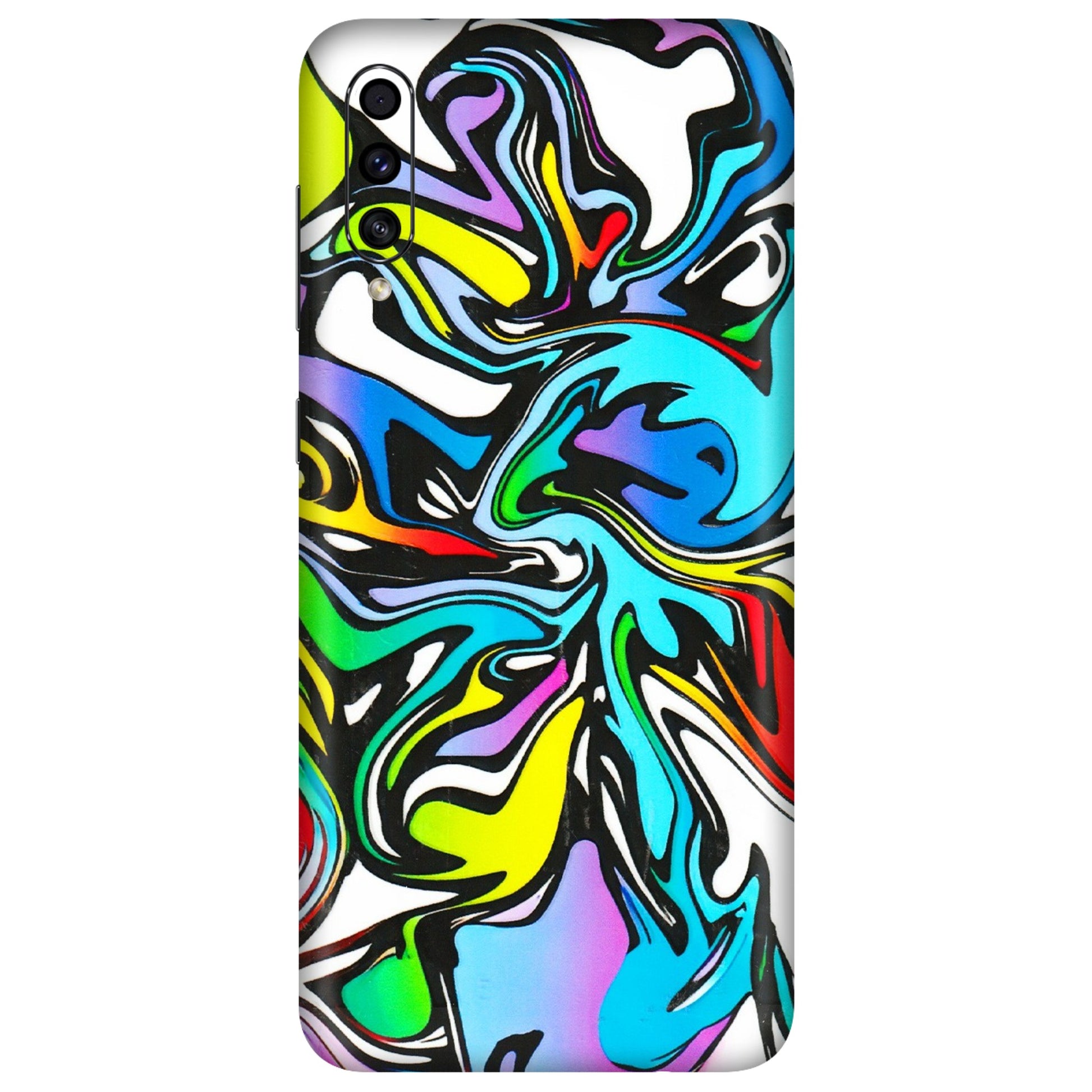 Samsung A/S Series Phone Skins (All Models) - Abstract Colour Paints - 3D Embossed Finish (L-271) Samsung Galaxy A30s