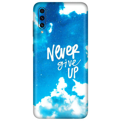 Samsung A/S Series Phone Skins (All Models) - Never Give Up - 3D Embossed Finish (L-279) Samsung Galaxy A30s