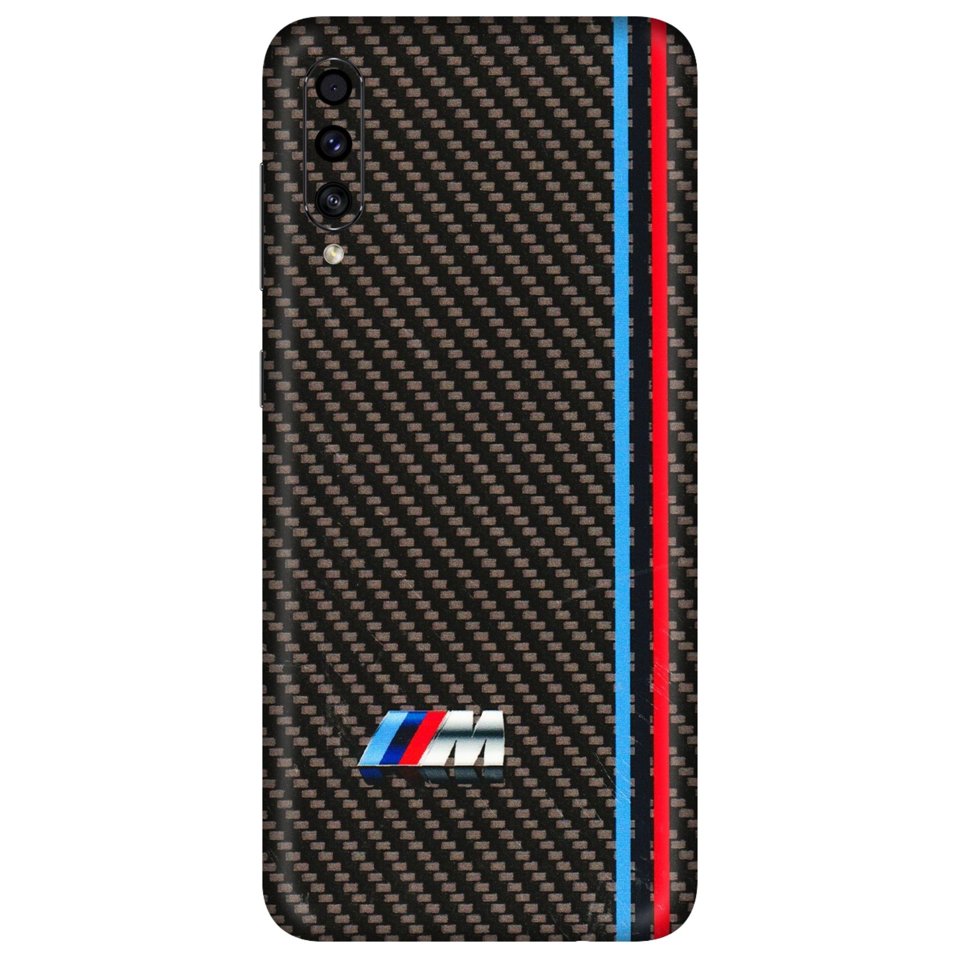 Samsung A/S Series Phone Skins (All Models) - BM Carbon Fiber Feels - 3D Embossed Finish (L-38) Samsung Galaxy A30s