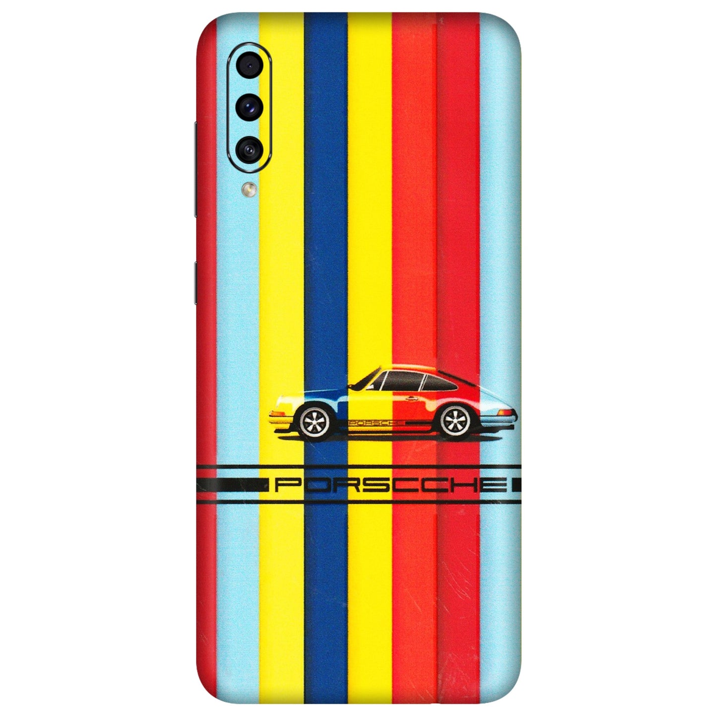 Samsung A/S Series Phone Skins (All Models) - Multicolour Porche - 3D Embossed Finish (L-39) Samsung Galaxy A30s