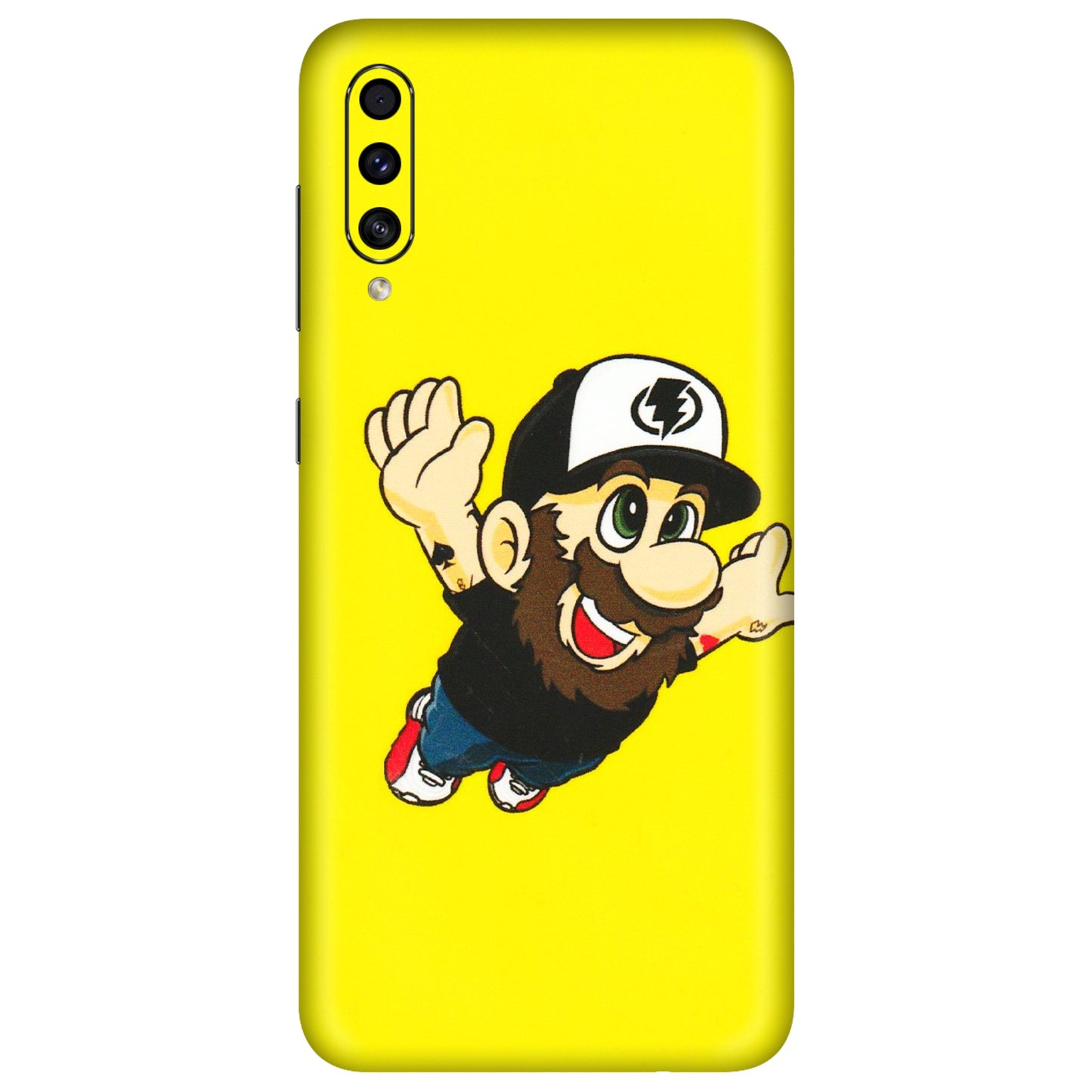 Samsung A/S Series Phone Skins (All Models) - Flying Beardo - 3D Embossed Finish (L-60) Samsung Galaxy A30s