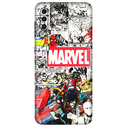 Samsung A/S Series Phone Skins (All Models) - Marvel Colorful Comic - 3D Embossed Finish (L-64) Samsung Galaxy A30s