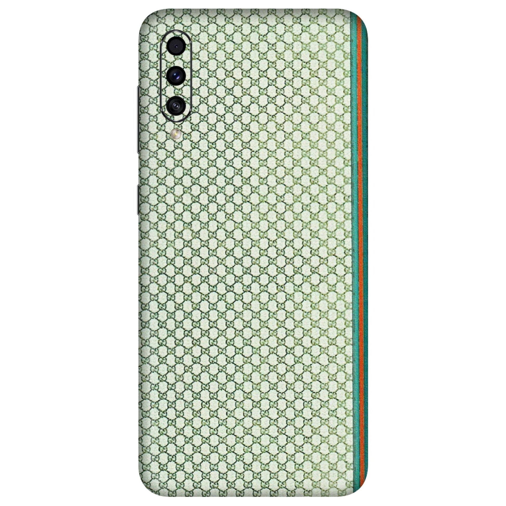 Samsung A/S Series Phone Skins (All Models) - Gucci Fabric Pattern - 3D Embossed Finish (L-73) Samsung Galaxy A30s