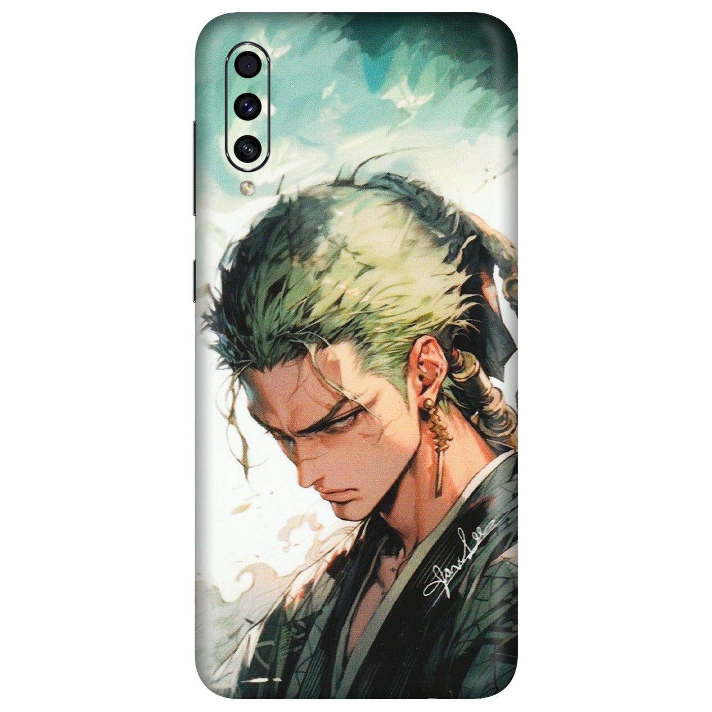 Samsung A/S Series Phone Skins (All Models) - New Roronoa Zoro One Picece Anime - Matte Finish (M-140) Samsung Galaxy A30s
