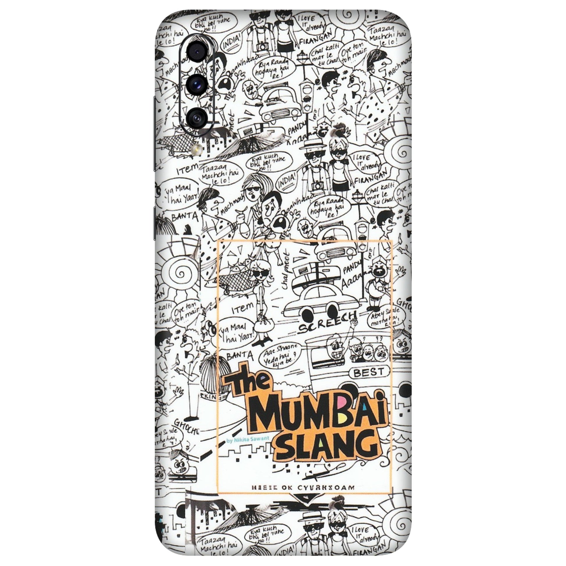 Samsung A/S Series Phone Skins (All Models) - The Mumbai Slang - Matte Finish (M-142) Samsung Galaxy A30s