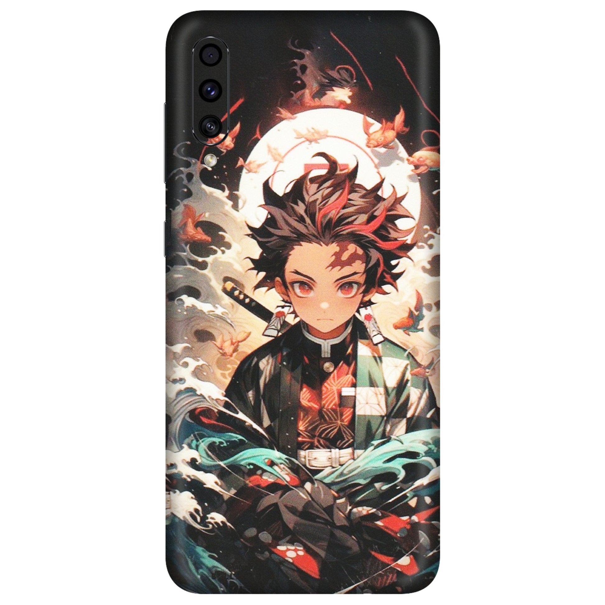 Samsung A/S Series Phone Skins (All Models) - Tanjiro Demon Slayer Anime - Matte Finish (M-158) Samsung Galaxy A30s