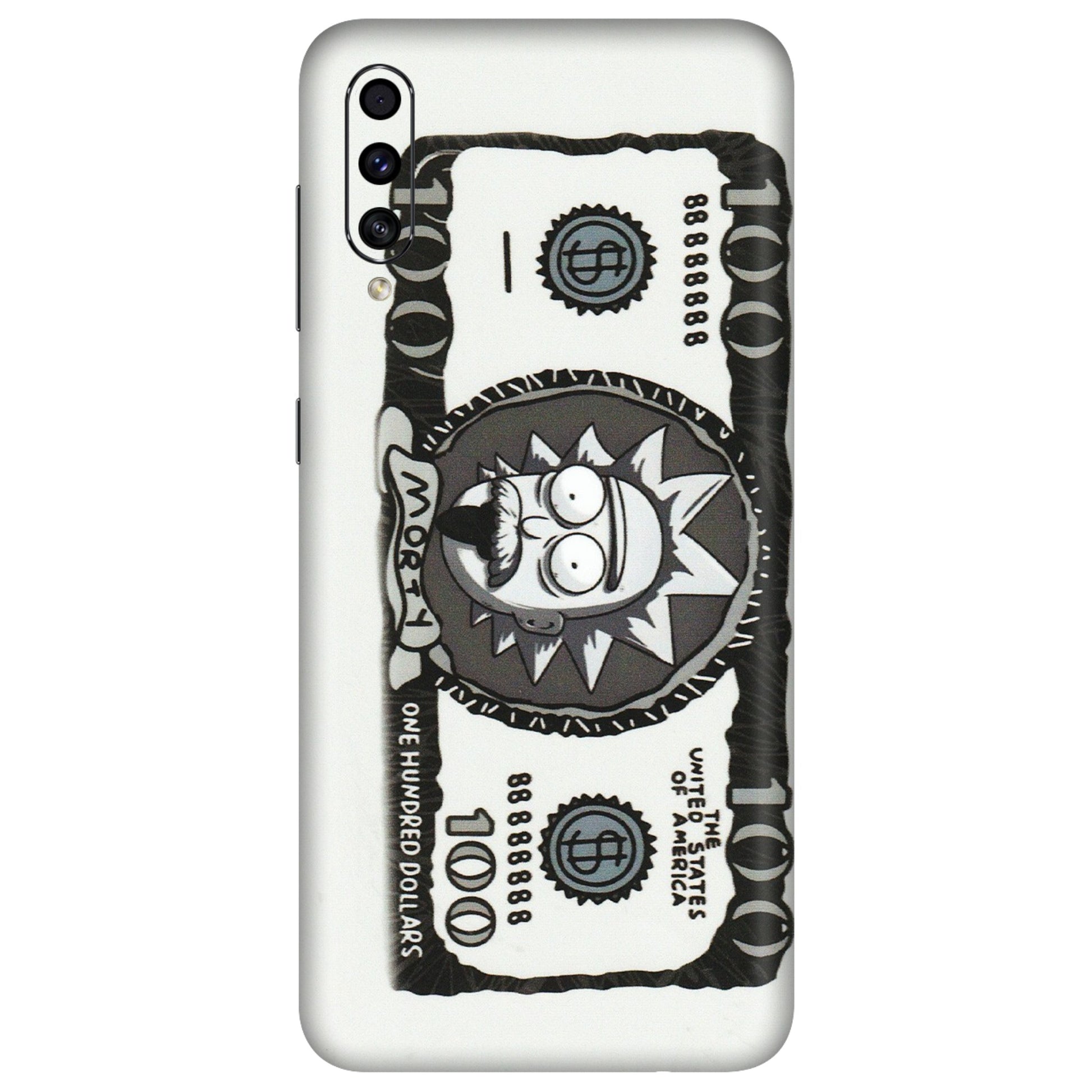Samsung A/S Series Phone Skins (All Models) - Rick And Morty Hundred Dollar Anime - Matte Finish (M-161) Samsung Galaxy A30s