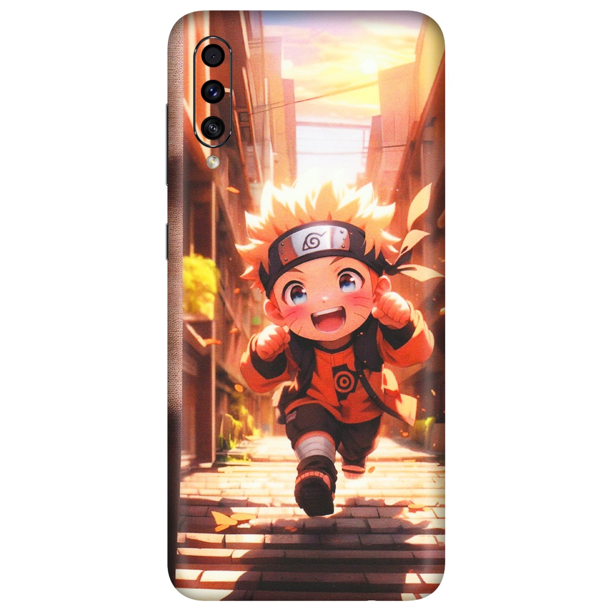 Samsung A/S Series Phone Skins (All Models) - Naruto Cute Toon Running - Matte Finish (M-04) Samsung Galaxy A30s