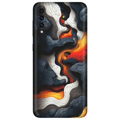 Samsung A/S Series Phone Skins (All Models) - Abstract Volcanic Layers - Matte Finish (M-52) Samsung Galaxy A30s