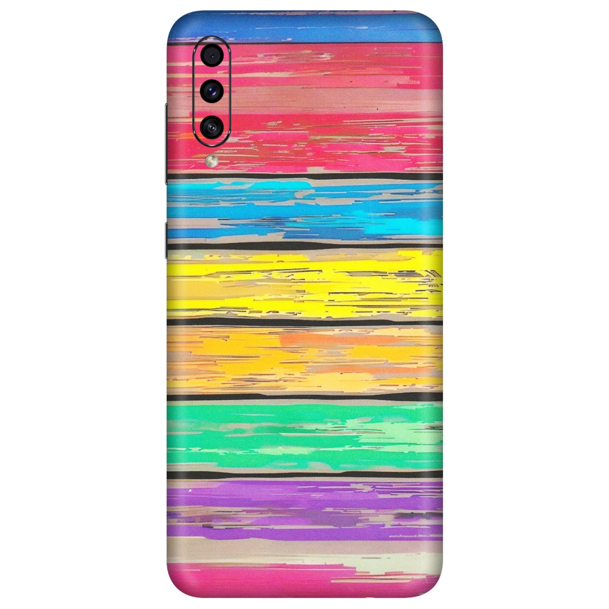 Samsung A/S Series Phone Skins (All Models) - Multi Colour Wooden Wall - Matte Finish (M-96) Samsung Galaxy A30s