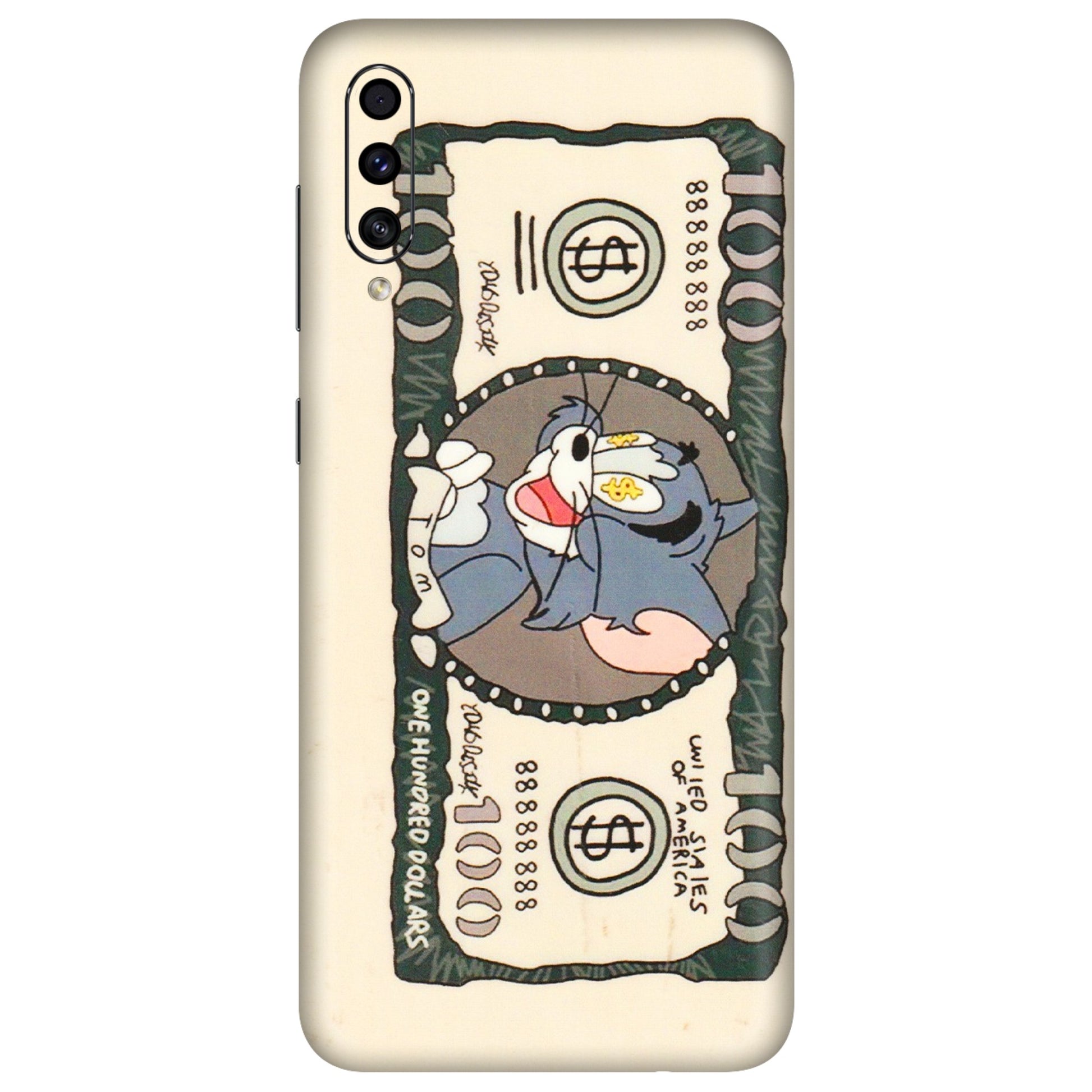 Samsung A/S Series Phone Skins (All Models) - One Hundred Dollar Tom - Transparent Finish (T-16) Samsung Galaxy A30s