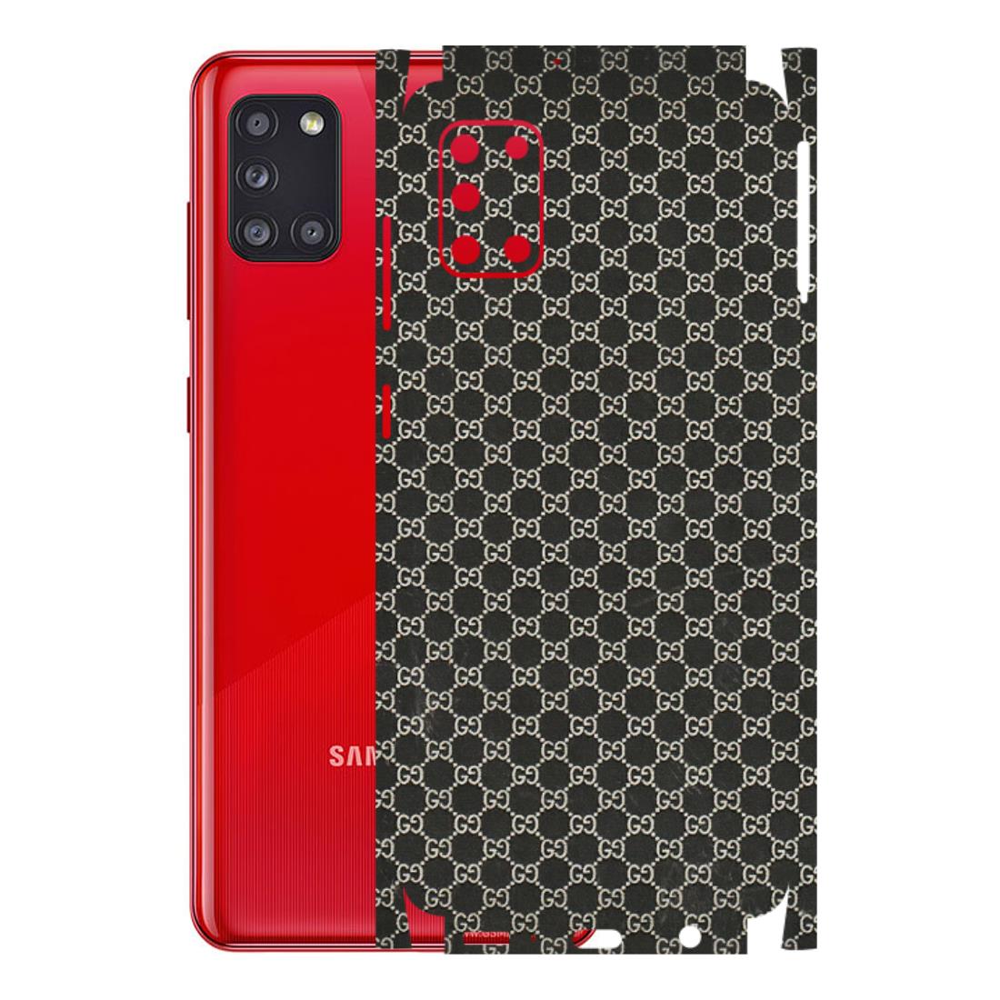 Samsung A/S Series Phone Skins (All Models) - Black G Print - 3D Embossed Finish (L-109) Samsung Galaxy A31