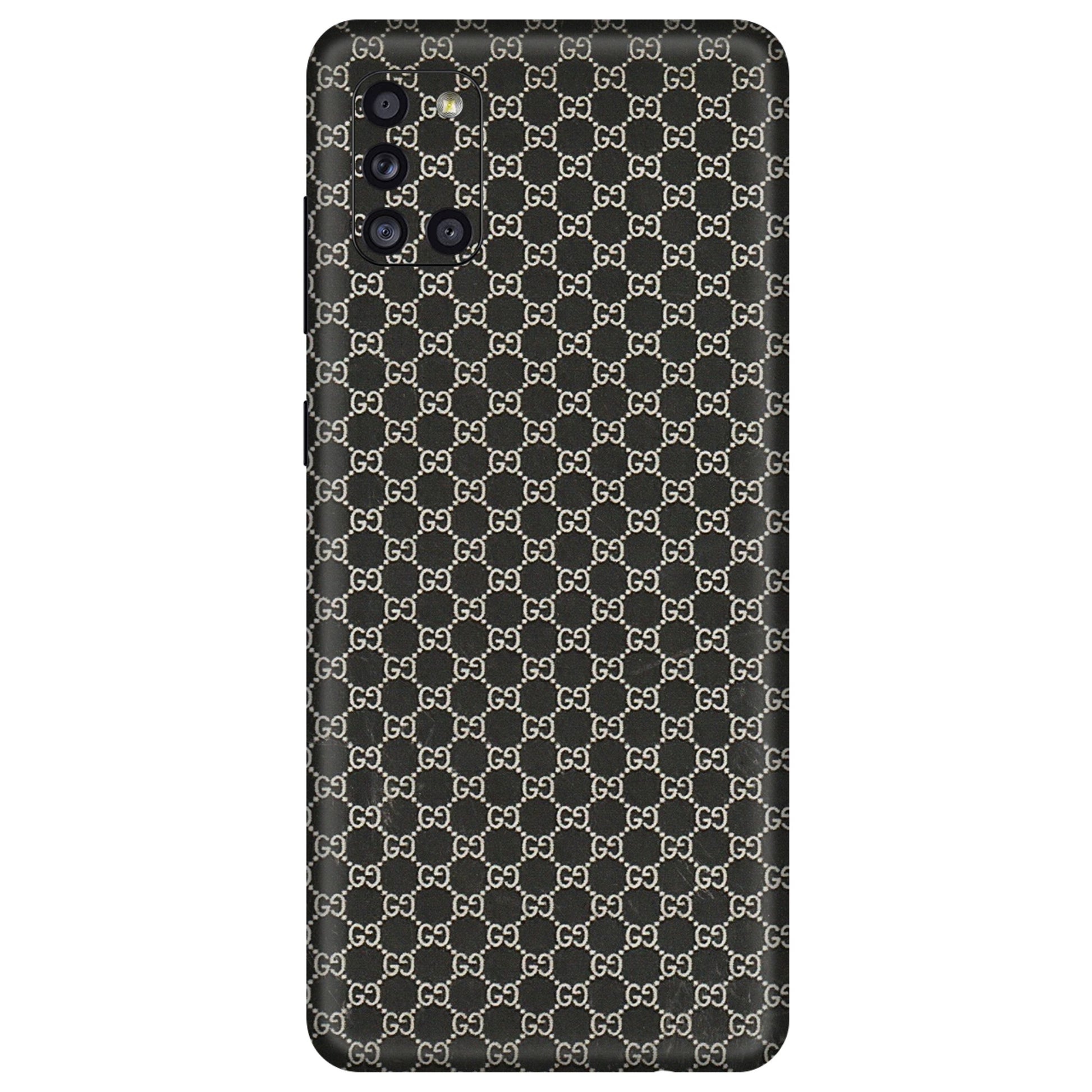 Samsung A/S Series Phone Skins (All Models) - Black G Print - 3D Embossed Finish (L-109) Samsung Galaxy A31