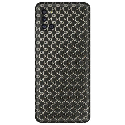 Samsung A/S Series Phone Skins (All Models) - Black G Print - 3D Embossed Finish (L-109) Samsung Galaxy A31