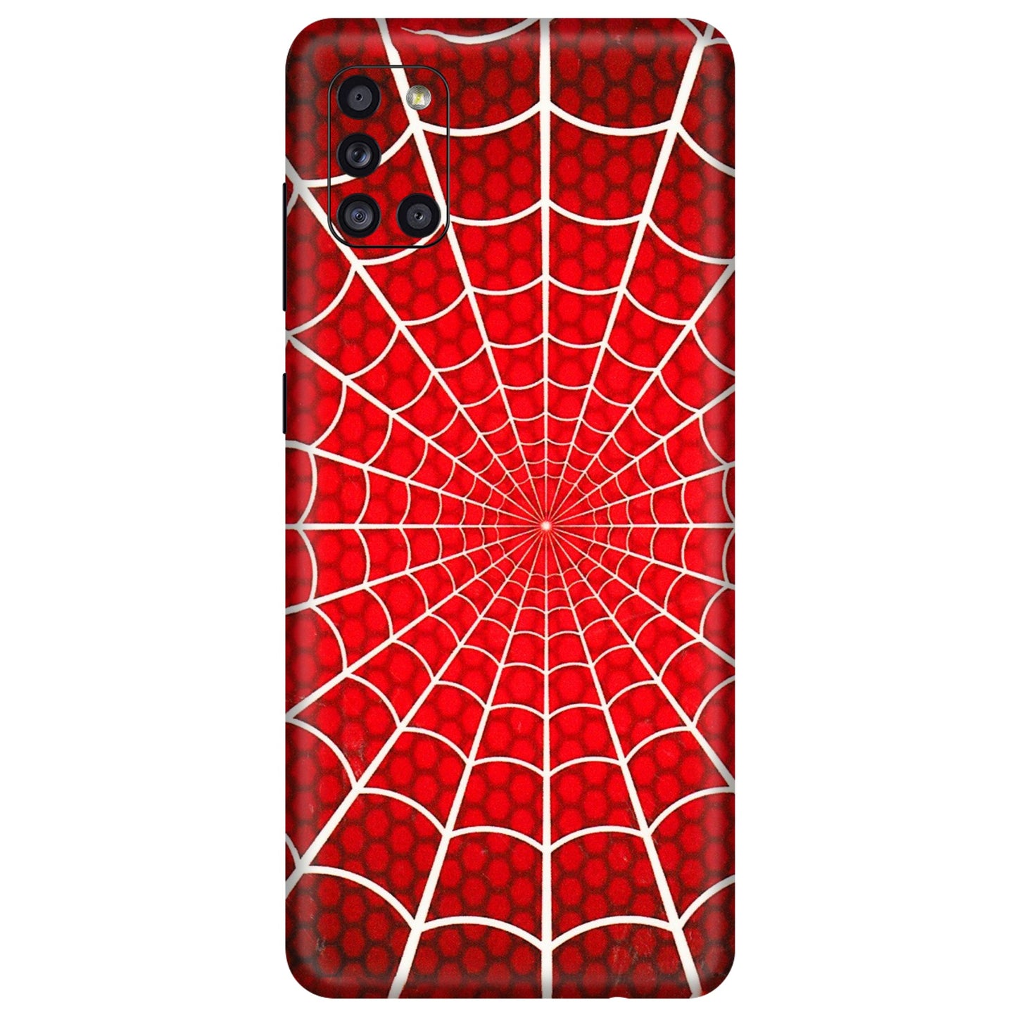 Samsung A/S Series Phone Skins (All Models) - Classic Spidey Web - 3D Embossed Finish (L-115) Samsung Galaxy A31