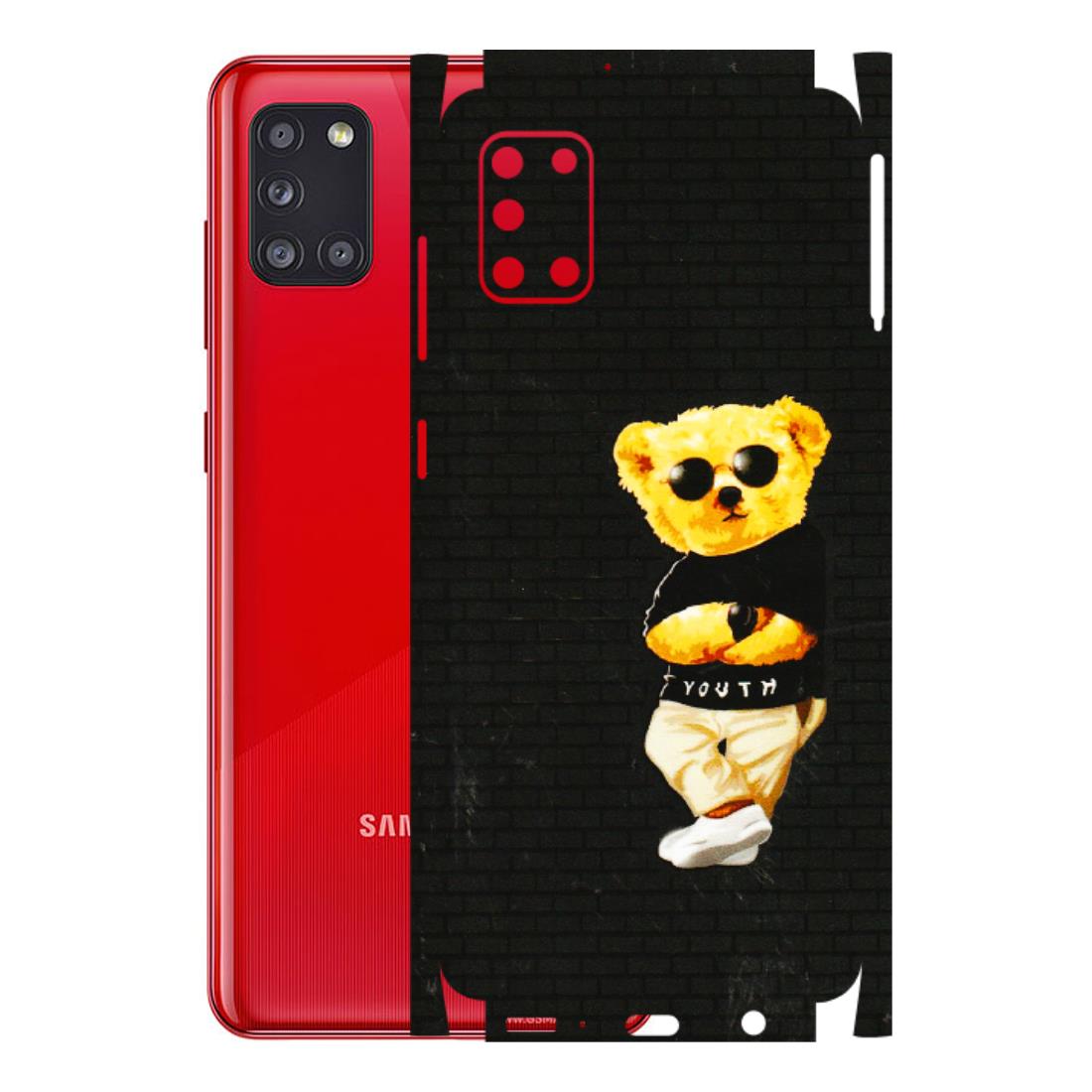 Samsung A/S Series Phone Skins (All Models) - Classy Teddy Bear - 3D Embossed Finish (L-116) Samsung Galaxy A31