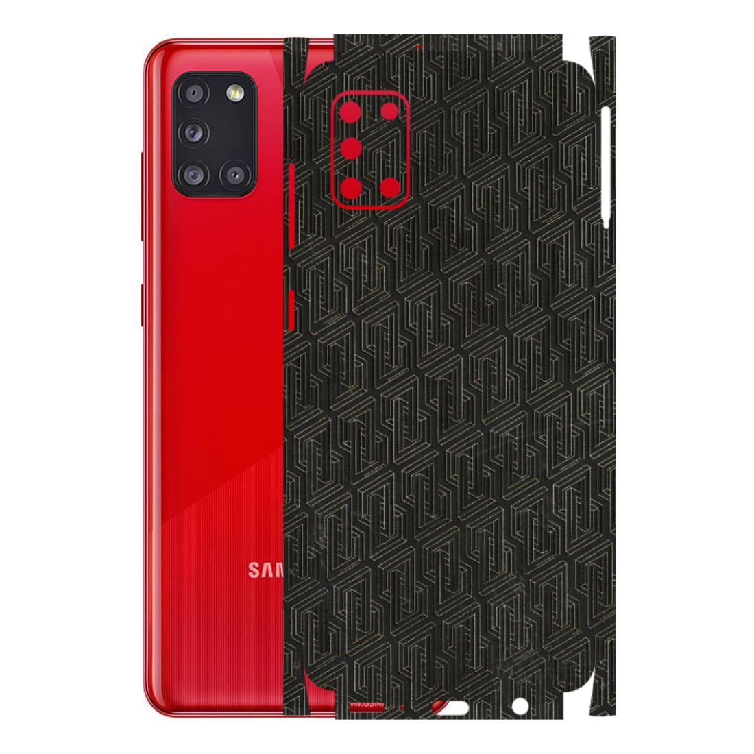 Samsung A/S Series Phone Skins (All Models) - Black Abstract Pattern - 3D Embossed Finish (L-117) Samsung Galaxy A31