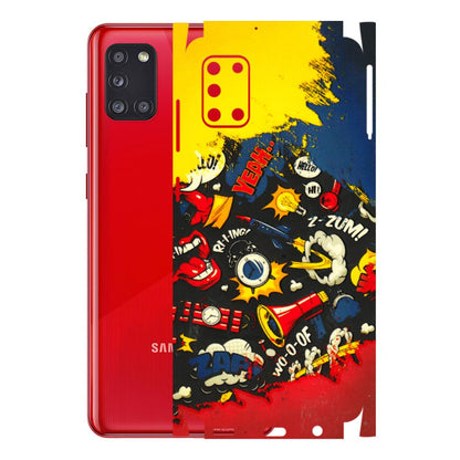 Samsung A/S Series Phone Skins (All Models) - Pacific Doodle Art - 3D Embossed Finish (L-120) Samsung Galaxy A31