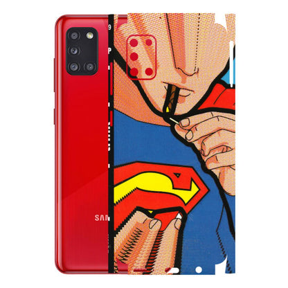 Samsung A/S Series Phone Skins (All Models) - Superman Sutta - 3D Embossed Finish (L-130) Samsung Galaxy A31