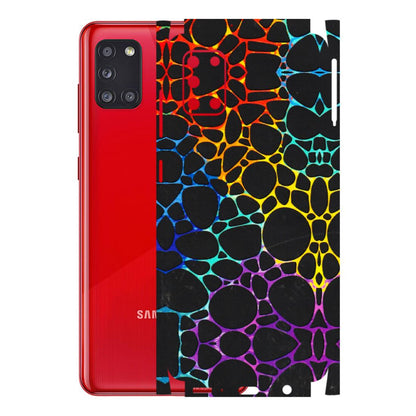 Samsung A/S Series Phone Skins (All Models) - Abstract Art MultiColour - 3D Embossed Finish (L-133) Samsung Galaxy A31